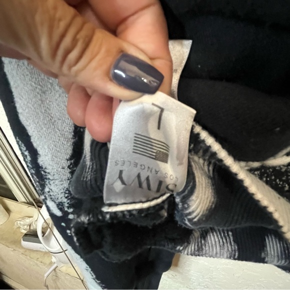 SIWY Kenzie In Adaption Monochrome Artistic Oversized Hoodie SZ L - Picture 12 of 13